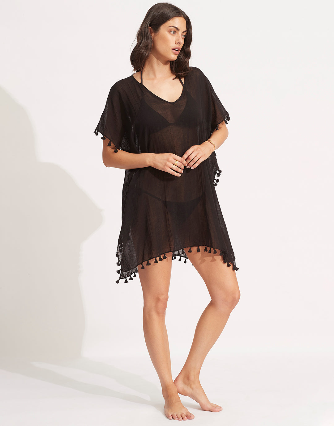 Amnesia Kaftan - Black - Simply Beach UK