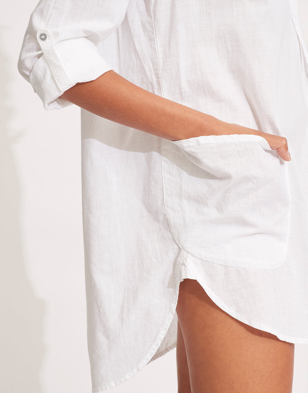 Boyfriend Beach Shirt - White - Simply Beach UK
