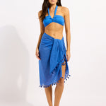 Cotton Gauze Sarong - Sapphire - Simply Beach UK