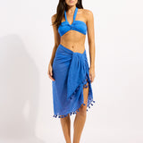 Cotton Gauze Sarong - Sapphire - Simply Beach UK