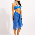 Cotton Gauze Sarong - Sapphire - Simply Beach UK