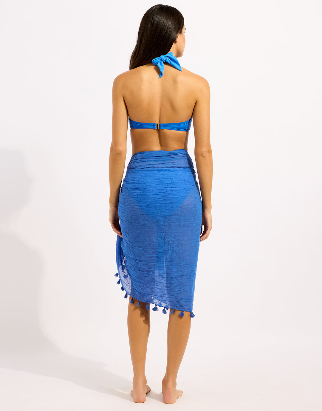 Cotton Gauze Sarong - Sapphire - Simply Beach UK