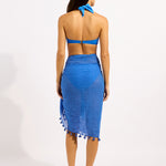 Cotton Gauze Sarong - Sapphire - Simply Beach UK