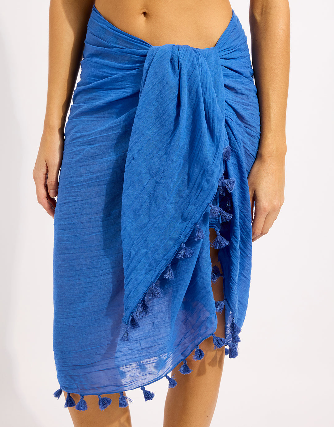Cotton Gauze Sarong - Sapphire - Simply Beach UK
