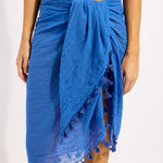 Cotton Gauze Sarong - Sapphire - Simply Beach UK