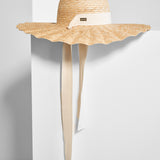Scalloped Sun Hat - Sand - Simply Beach UK