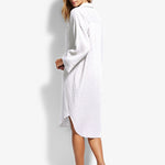 Oversize Beach Cover Up - White - Simply Beach UK