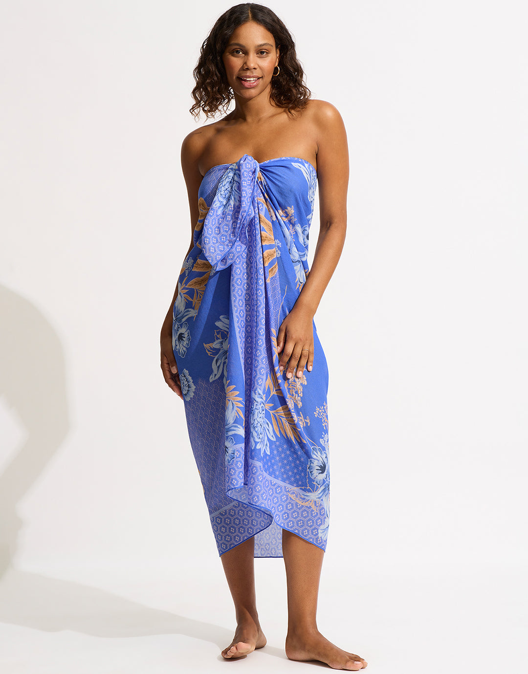 Eden Sarong - Azure - Simply Beach UK
