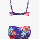 Spring Invite Underwired Bikini Set - Lilac Flowers - Simply Beach UK