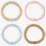 Original Hair Tie Bundle - Baby Blue, Cream, Pink and Beige - Simply Beach UK