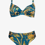 Satin Fruits Underwired Bikini Set - Ocean Pineapple - Simply Beach UK