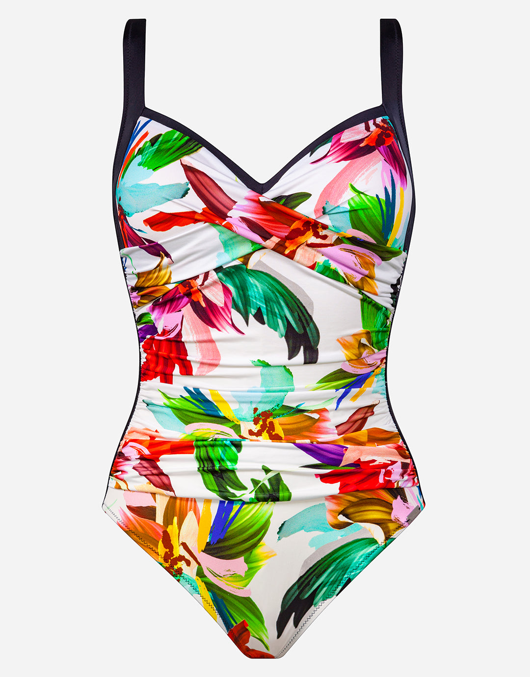 Floral Rainbows Twist Front Swimsuit - Simply Beach UK