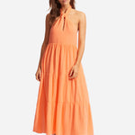 Halter Neck Dress - Cantaloupe - Simply Beach UK