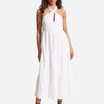 Halter Neck Dress - White - Simply Beach UK