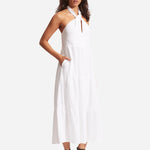Halter Neck Dress - White - Simply Beach UK