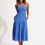 Faithful Midi Dress - Azure - Simply Beach UK