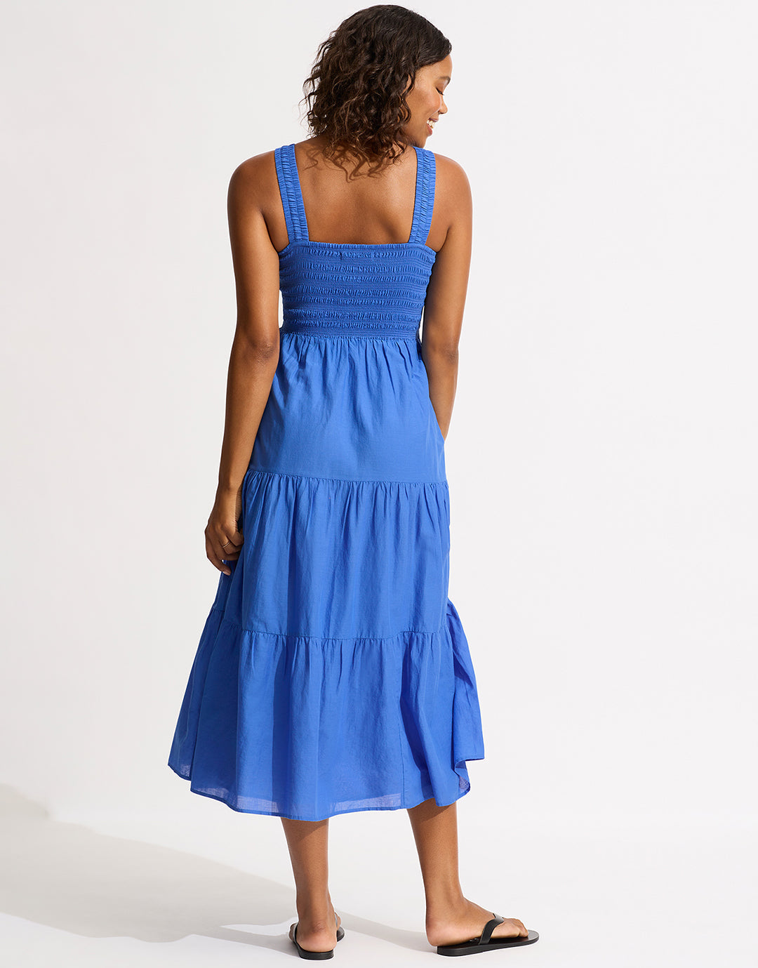 Faithful Midi Dress - Azure - Simply Beach UK