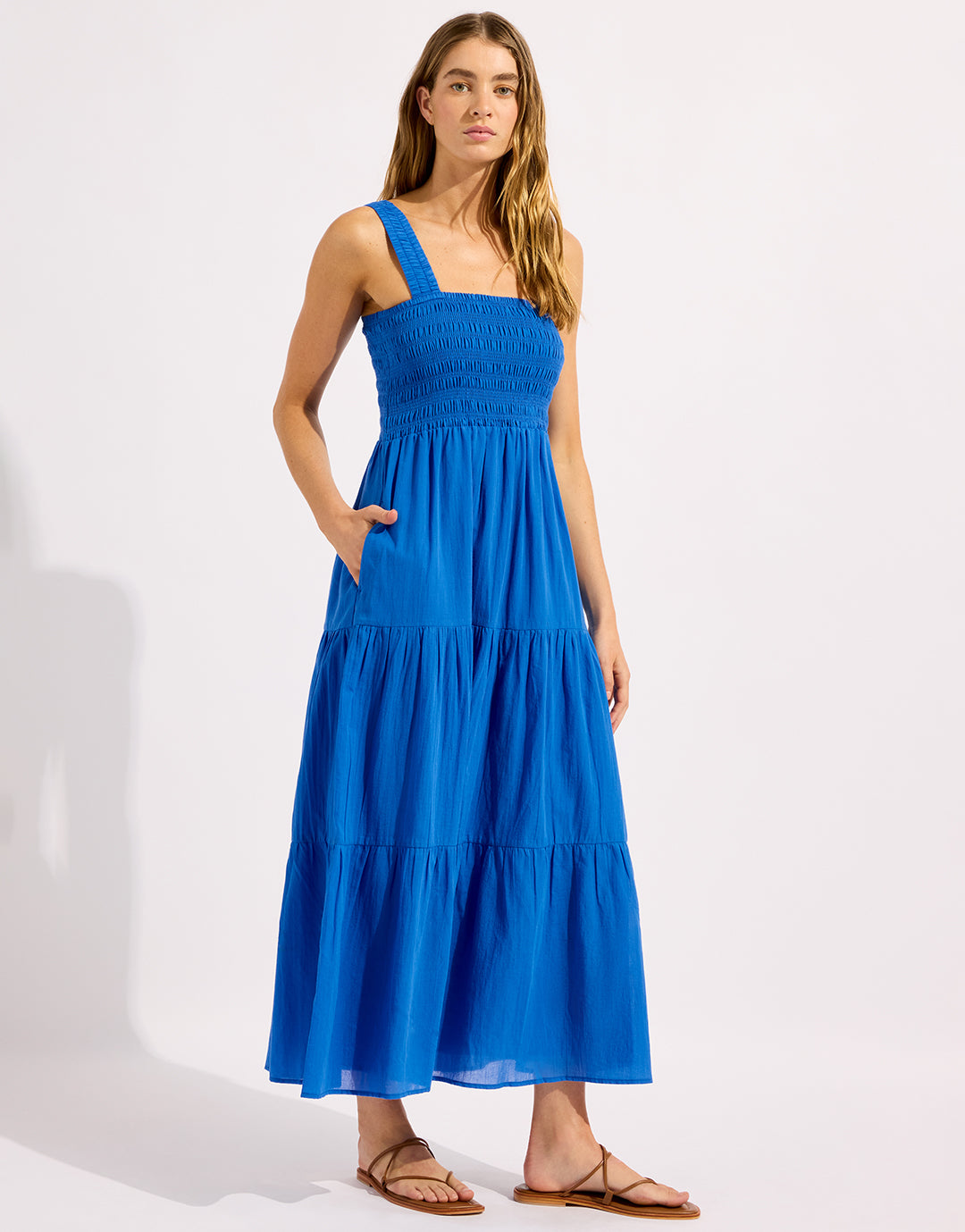 Faithful Midi Dress - Sapphire - Simply Beach UK