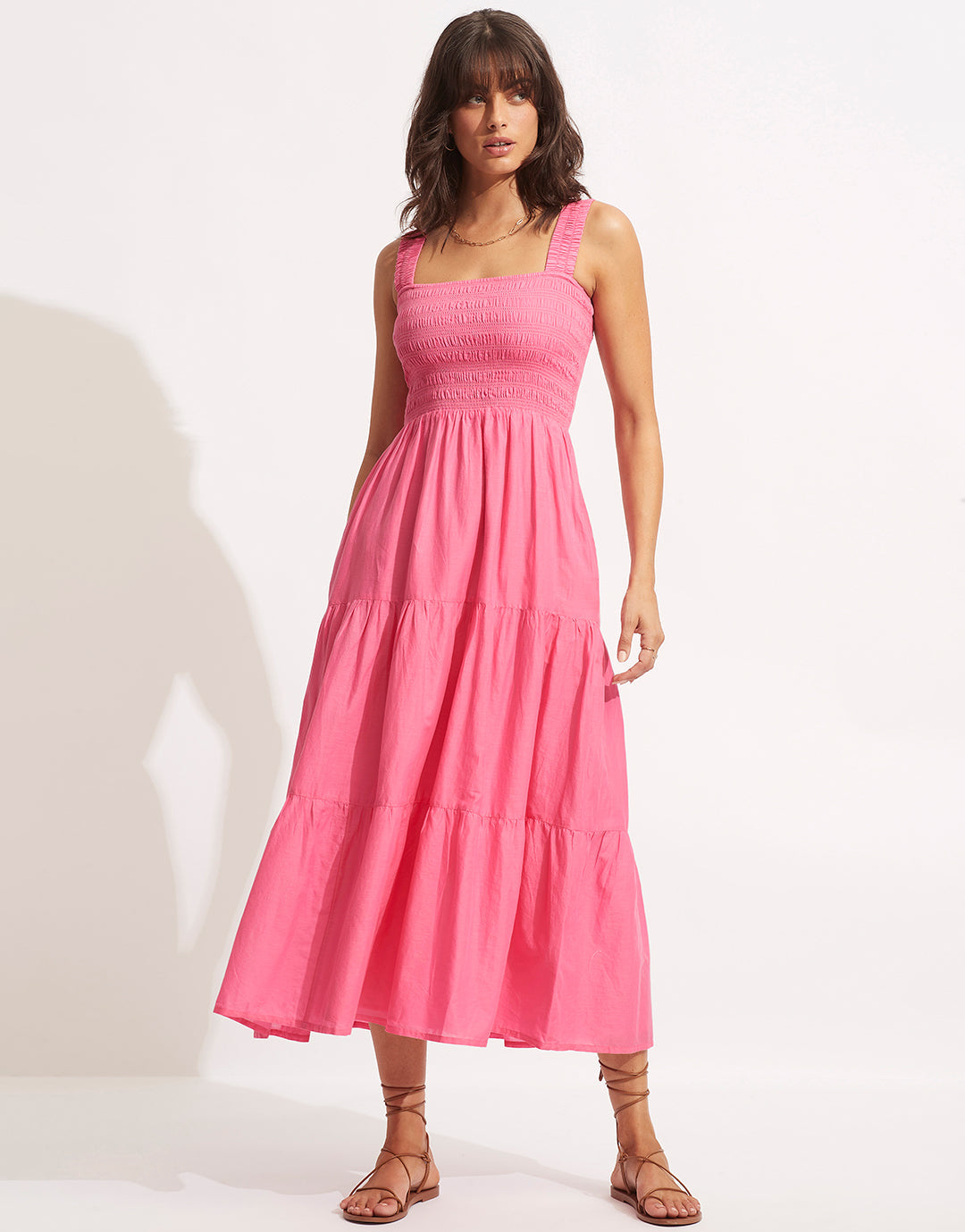 Faithful Midi Dress - Pink - Simply Beach UK