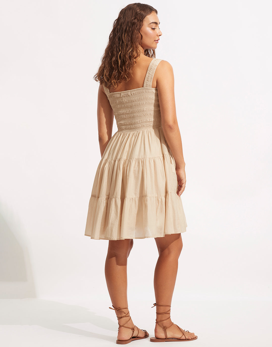 Faithful Mini Dress - Natural - Simply Beach UK