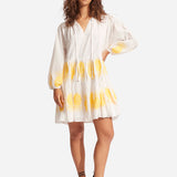 Corsica Embroidery Tier Dress - White - Simply Beach UK