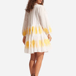 Corsica Embroidery Tier Dress - White - Simply Beach UK