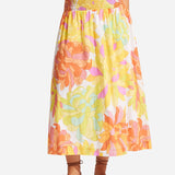 Palm Springs Shirring Skirt - Limelight - Simply Beach UK