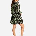 Palm Paradise Tier Dress - Black - Simply Beach UK