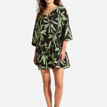 Palm Paradise Tier Dress - Black - Simply Beach UK