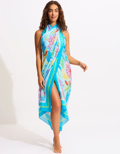 Under the Sea Pareo - Blue Mist - Simply Beach UK