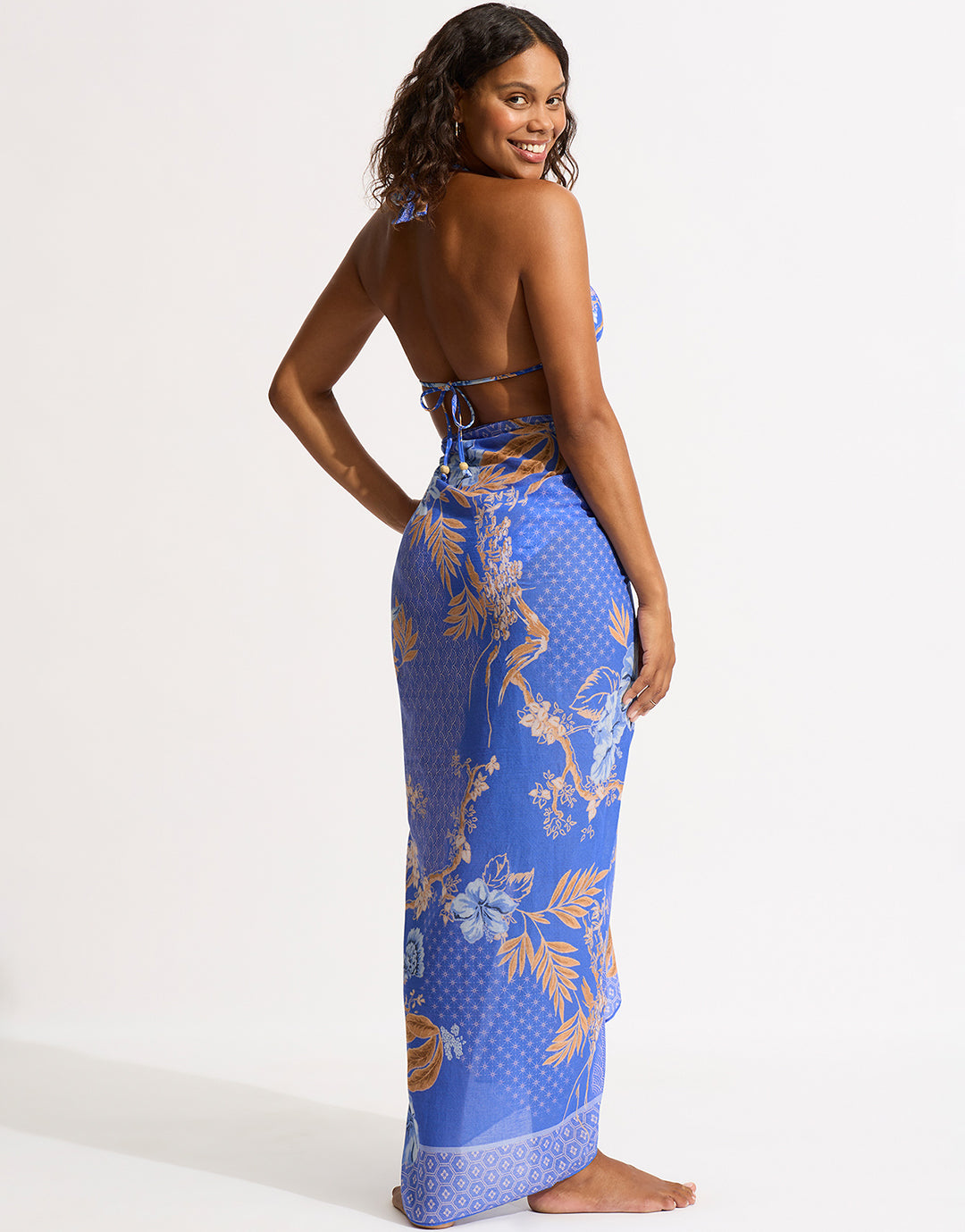 Eden Sarong - Azure - Simply Beach UK