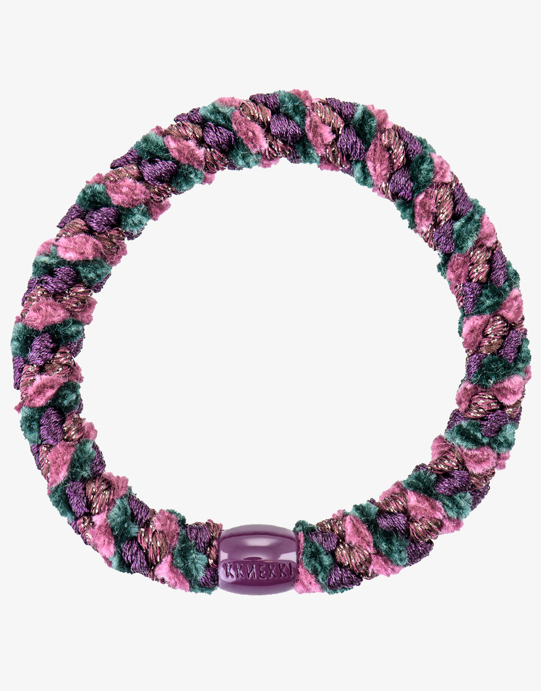 Original Hair Tie - Green and Bordeaux Stripe - Simply Beach UK