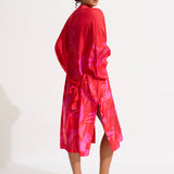 Birds of Paradise Kimono - Chilli Red - Simply Beach UK