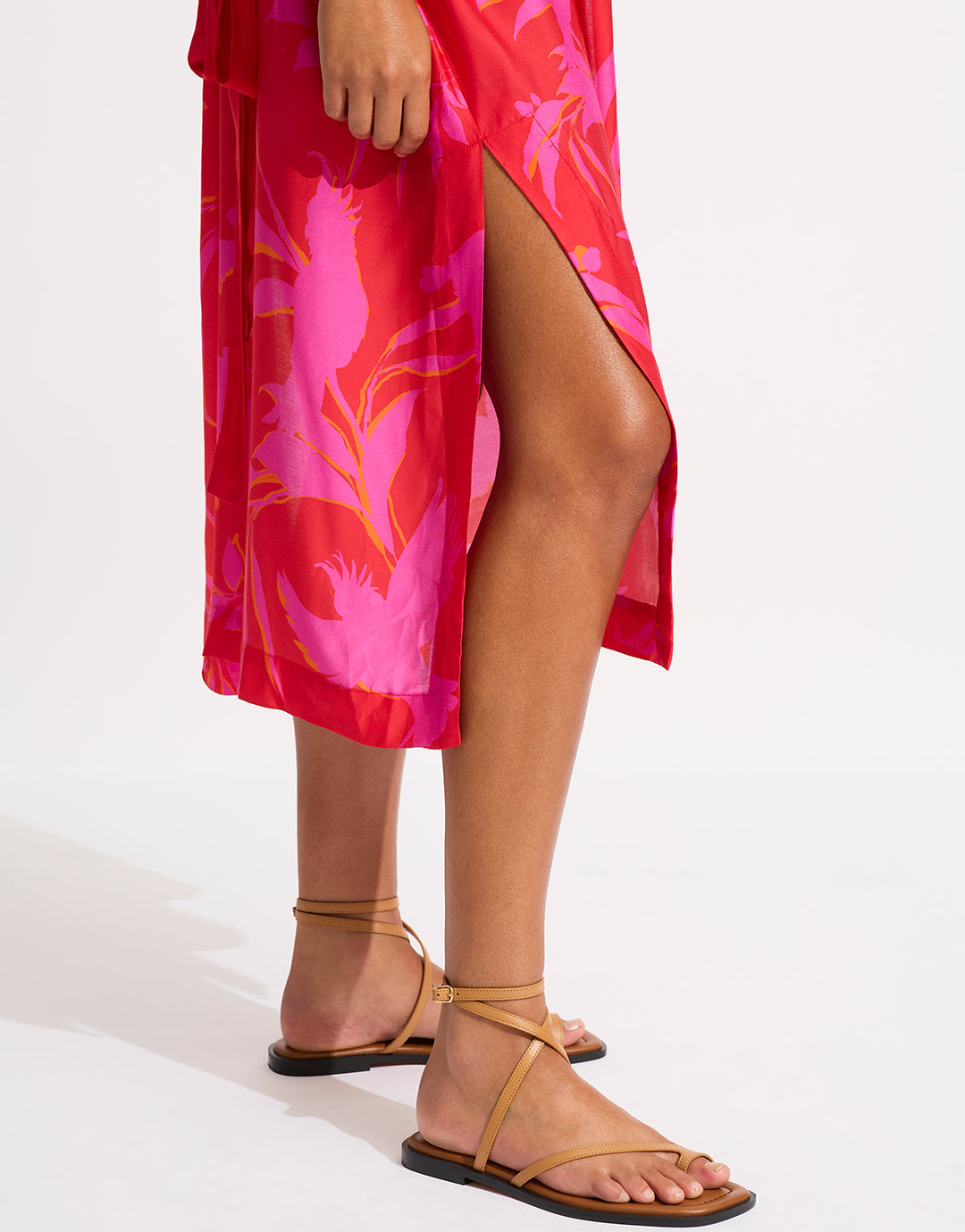 Birds of Paradise Kimono - Chilli Red - Simply Beach UK
