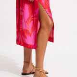 Birds of Paradise Kimono - Chilli Red - Simply Beach UK