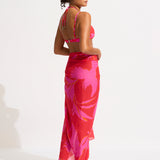 Birds of Paradise Sarong - Chilli Red - Simply Beach UK