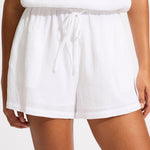 Crinkle Playsuit - White - Simply Beach UK