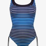 Blue Illusion Inclusive Fit Swimsuit - Blue and White - Simply Beach UK