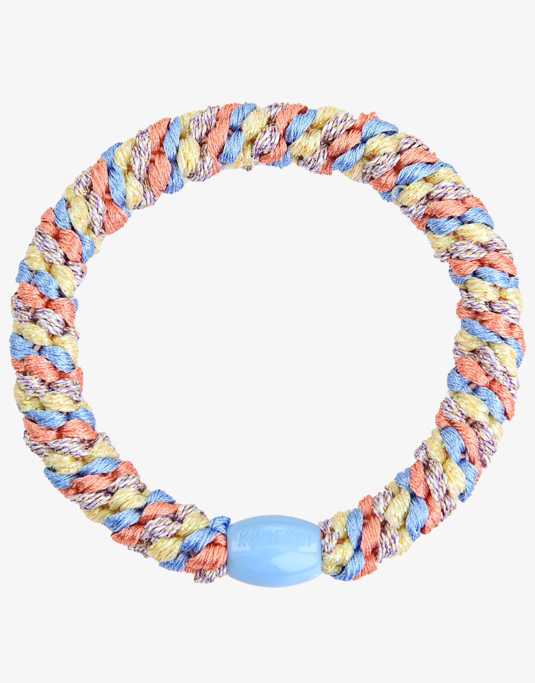 Original Hair Tie - Peach Yellow and Blue - Simply Beach UK