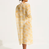 Kasbah Tie Front Cover Up - Ecru - Simply Beach UK