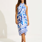 Corfu Sarong - Azure - Simply Beach UK