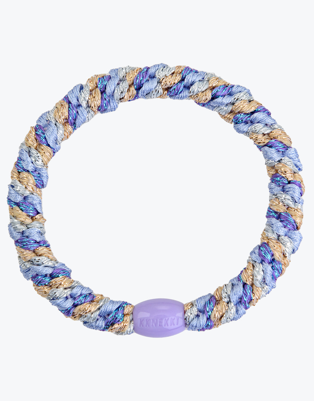 Original Hair Tie - Purple Silver Gold Stripe - Simply Beach UK