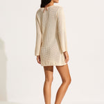 Isla Palm Knit Cover Up - Ecru - Simply Beach UK