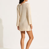Isla Palm Knit Cover Up - Ecru - Simply Beach UK