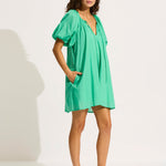 Mini Babydoll Beach Dress - Jade Green - Simply Beach UK