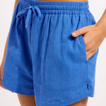 Beach Edit Crinkle Short - Sapphire - Simply Beach UK