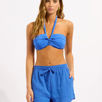 Beach Edit Crinkle Short - Sapphire - Simply Beach UK