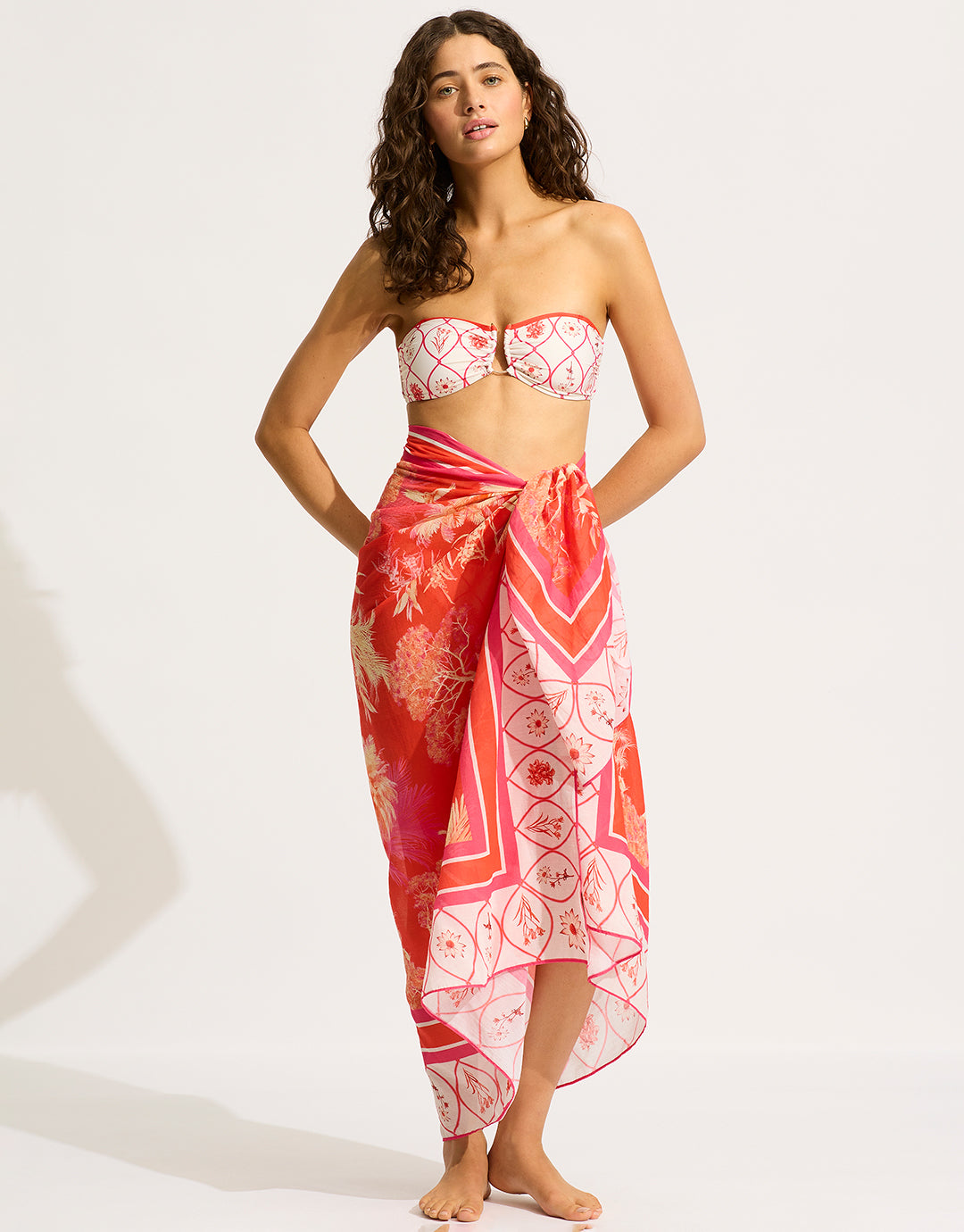 Marbella Sarong - Flame - Simply Beach UK