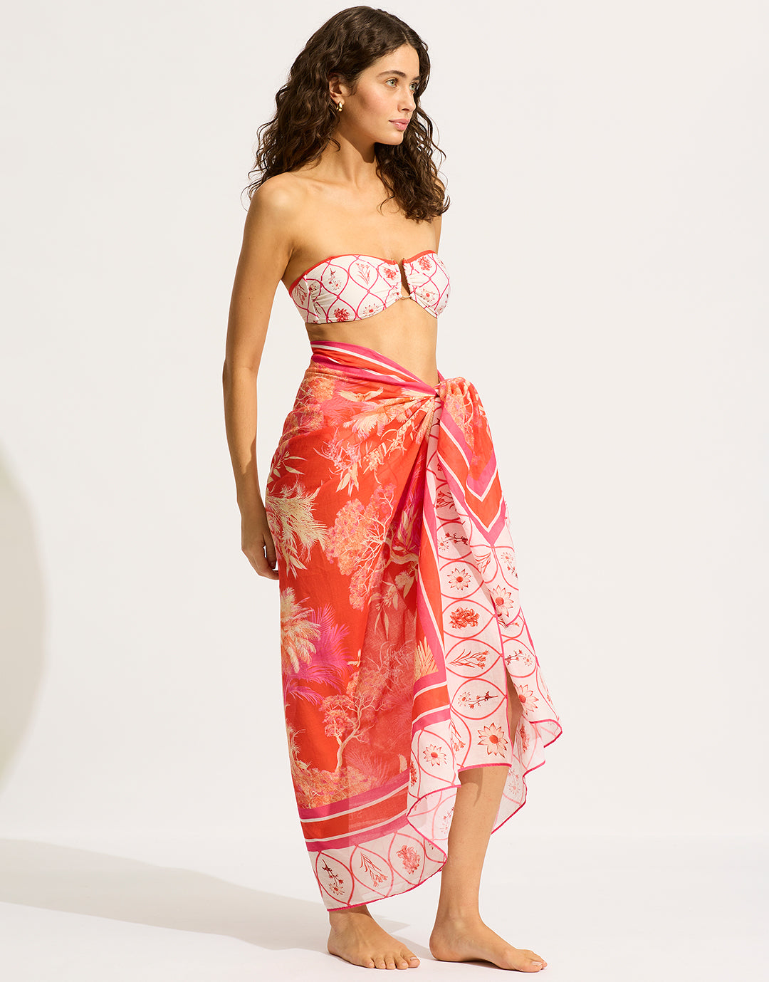 Marbella Sarong - Flame - Simply Beach UK