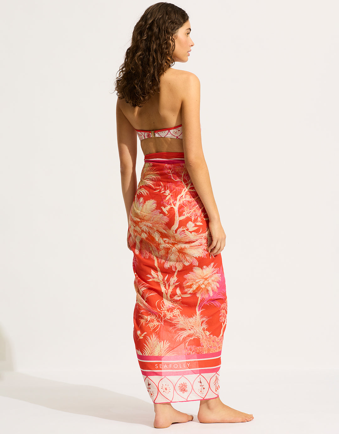 Marbella Sarong - Flame - Simply Beach UK